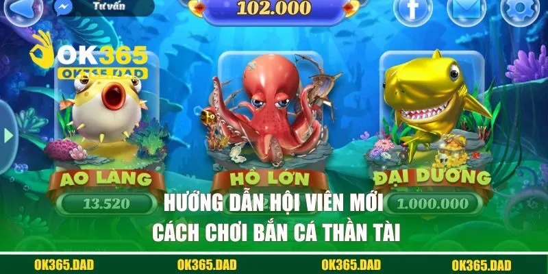 Hướng dẫn hội viên mới cách chơi bắn cá thần tài