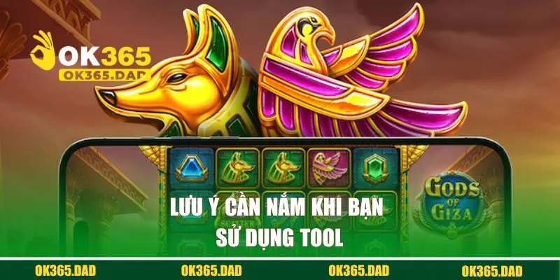 Lưu ý cần nắm khi bạn sử dụng tool